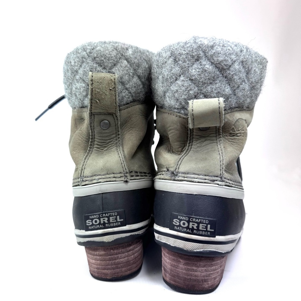 SOREL - Women's Slimpack Lace II
Waterproof Insulated Boot - Quarry/Black Sz 7.5 - Picture 4 of 10